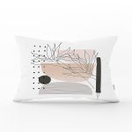 - Rh-Dik-7587-Gorsel1 - Realhomes Pastel Renkli Onedraw Çizimli Geometrik Desenli Modern Dikdörtgen Yastık Kırlent Kılıfı Realhomes