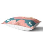 Pastel Renkli Zeminli Ay Güneş Temalı Dijital Baskılı Modern Dikdörtgen Yastık Kırlent Kılıfı Realhomes