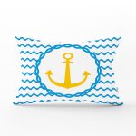 - Rh-Dik-7602-Gorsel1 - Realhomes Beyaz Zemin Üzerinde Çapa Desenli Dijital Baskılı Modern Dikdörtgen Yastık Kırlent Kılıfı Realhomes