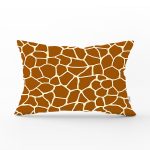 Renkli Zemin Üzerinde Geometrik Çizim Dijital Baskılı Modern Dikdörtgen Yastık Kırlent Kılıfı Realhomes