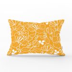 Rengarenk Zemin Üzerinde Çiçek Desenli Dijital Baskılı Modern Dikdörtgen Yastık Kırlent Kılıfı Realhomes