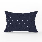 Renkli Zeminli Beyaz Puantiyeli Dijital Baskılı Modern Dikdörtgen Yastık Kırlent Kılıfı Realhomes