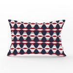 Renkli Zeminli Geometrik Desenli Dijital Baskılı Modern Dikdörtgen Yastık Kırlent Kılıfı Realhomes