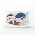 Fashion Girl Dijital Baskılı Modern Dikdörtgen Yastık Kırlent Kılıfı Realhomes