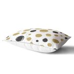 Beyaz Zemin Üzerinde Renkli Geometrik Desenli Dijital Baskılı Modern Dikdörtgen Yastık Kılıfı Realhomes