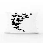 Modern Kelebek Realhomes Özel Tasarım Dijital Baskılı Dikdörtgen Yastık Kırlent Kılıfı Realhomes