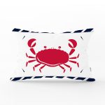 - Rh-Dik-7682-Gorsel1 - Realhomes Beyaz Zeminli Renkli Yengeç Desenli Dijital Baskılı Modern Dikdörtgen Yastık Kırlent Kılıfı Realhomes