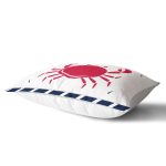 - Rh-Dik-7682-Gorsel2 - Realhomes Beyaz Zeminli Renkli Yengeç Desenli Dijital Baskılı Modern Dikdörtgen Yastık Kırlent Kılıfı Realhomes