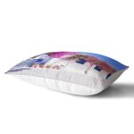 Mor Sarmaşık Desenli Dijital Baskılı Modern Dikdörtgen Yastık Kırlent Kılıfı Realhomes