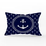 - Rh-Dik-7725-Gorsel1 - Realhomes Renkli Zemin Üzerinde Modern Çapa Desenli Dikdörtgen Yastık Kırlent Kılıfı Realhomes