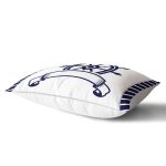 Beyaz Zemin Üzerinde Modern Dümen Desenli Dikdörtgen Yastık Kırlent Kılıfı Realhomes