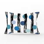 - Rh-Dik-7732-Gorsel1 - Realhomes Beyaz Zeminli Renkli Puantiyeli Dijital Baskılı Modern Dikdörtgen Yastık Kırlent Kılıfı Realhomes