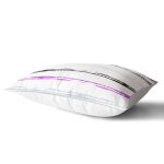 Beyaz Zeminli Renkli Soyut Çizim Dijital Baskılı Modern Dikdörtgen Yastık Kırlent Kılıfı Realhomes