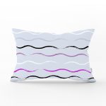 Renkli Zeminli Modern Soyut Çizimli Dijital Baskılı Modern Dikdörtgen Yastık Kırlent Kılıfı Realhomes