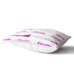 Beyaz Zemin Üzerinde Soyut Renkli Çizgili Dikdörtgen Yastık Kırlent Kılıfı Realhomes