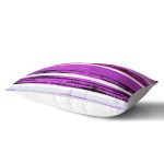 Beyaz Zemin Üzerinde Mor Renkli Soyut Desenli Dijital Baskılı Modern Dikdörtgen Yastık Kılıfı Realhomes