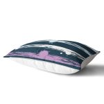 Siyah Zemin Üzerinde Modern Çizgili Dijital Baskılı Modern Dikdörtgen Yastık Kırlent Kılıfı Realhomes