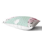 Beyaz Zeminli Renkli Modern Desenli Dijital Baskılı Modern Dikdörtgen Yastık Kırlent Kılıfı Realhomes