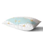 - Rh-Dik-7784-Gorsel2 - Realhomes Beyaz Zemin Üzerinde Gold Detaylı Renkli Puantiye Desenli Dikdörtgen Yastık Kırlent Kılıfı Realhomes