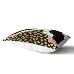 - Rh-Dik-7787-Gorsel2 - Realhomes Renkli Zemin Üzerinde Gold Detaylı Modern Desenli Modern Dikdörtgen Yastık Kırlent Kılıfı Realhomes