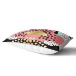 - Rh-Dik-7789-Gorsel2 - Realhomes Renkli Zemin Üzerinde Gold Detaylı Modern Desenli Modern Dikdörtgen Yastık Kırlent Kılıfı Realhomes