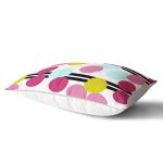 - Rh-Dik-7813-Gorsel2 - Realhomes Beyaz Zemin Üzerinde Siyah Modern Çizgili Renkli Puantiyeli Dikdörtgen Yastık Kırlent Kılıfı Realhomes