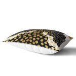 - Rh-Dik-7824-Gorsel2 - Realhomes Renkli Zemin Üzerinde Gold Detaylı Modern Desenli Modern Dikdörtgen Yastık Kırlent Kılıfı Realhomes