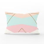 - Rh-Dik-7833-Gorsel1 - Realhomes Pastel Zeminli Üzerinde Gold Renkli Modern Çizgili Modern Dikdörtgen Yastık Kırlent Kılıfı Realhomes