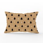 - Rh-Dik-7851-Gorsel1 - Realhomes Renkli Zemin Üzerinde Modern Çizimli Çam Ağacı Desenli Dikdörtgen Yastık Kırlent Kılıfı Realhomes