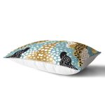 Renkli Zemin Üzerinde Modern Desenli Dijital Baskılı Modern Dikdörtgen Yastık Kırlent Kılıfı Realhomes