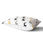 - Rh-Dik-7864-Gorsel2 - Realhomes Beyaz Zemin Üzerinde Modern Geyik Desenli Dikdörtgen Yastık Kırlent Kılıfı Realhomes