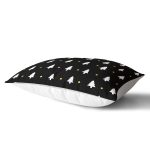 - Rh-Dik-7868-Gorsel2 - Realhomes Siyah Zeminli Beyaz Çam Ağacı Desenli Dijital Baskılı Modern Dikdörtgen Yastık Kırlent Kılıfı Realhomes