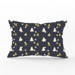 Renkli Zeminli Çam Ağacı Desenli Dijital Baskılı Modern Dikdörtgen Yastık Kırlent Kılıfı Realhomes