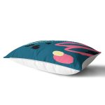 Renkli Zemin Üzerinde Soyut Çizimli Modern Geometrik Desen Dikdörtgen Yastık Kırlent Kılıfı Realhomes