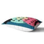 - Rh-Dik-7879-Gorsel2 - Realhomes Renkli Zemin Üzerinde Soyut Çizimli Modern Geometrik Desen Dikdörtgen Yastık Kırlent Kılıfı Realhomes