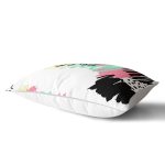 - Rh-Dik-7880-Gorsel2 - Realhomes Beyaz Zemin Üzerinde Soyut Çizimli Renkli Desen Çalışması Dikdörtgen Yastık Kırlent Kılıfı Realhomes