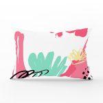 - Rh-Dik-7883-Gorsel1 - Realhomes Beyaz Zemin Üzerinde Renkli Çizimli Geometrik Desen Dikdörtgen Yastık Kırlent Kılıfı Realhomes