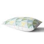 - Rh-Dik-7898-Gorsel2 - Realhomes Renkli Zemin Üzerinde Geometrik Desenli Palmiyeler Modern Dikdörtgen Yastık Kırlent Kılıfı Realhomes