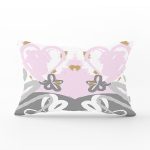 - Rh-Dik-7901-Gorsel1 - Realhomes Renkli Zemin Üzerinde Soyut Çizimli Kalp Desenli Modern Dikdörtgen Yastık Kırlent Kılıfı Realhomes