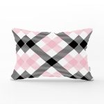 - Rh-Dik-7923-Gorsel1 - Realhomes Beyaz Zeminli Siyah Ekose Desenli Dijital Baskılı Modern Dikdörtgen Yastık Kırlent Kılıfı Realhomes