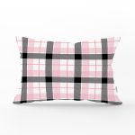 - Rh-Dik-7930-Gorsel1 - Realhomes Renkli Pastel Zemin Üzerinde Siyah Ekose Desenli Modern Dikdörtgen Yastık Kırlent Kılıfı Realhomes