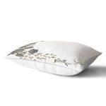 - Rh-Dik-7971-Gorsel2 - Realhomes Beyaz Zemin Üzerinde Gold Detaylı Gül Motifli Dijital Baskılı Modern Dikdörtgen Yastık Kılıfı Realhomes