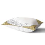 - Rh-Dik-7973-Gorsel2 - Realhomes Gold Zemin Üzerinde Beyaz Gül Motifli Dijital Baskılı Modern Dikdörtgen Yastık Kırlent Kılıfı Realhomes