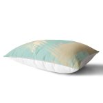 - Rh-Dik-7976-Gorsel2 - Realhomes Pastel Zemin Üzerinde Gold Detaylı Yaprak Desenli Modern Dikdörtgen Yastık Kırlent Kılıfı Realhomes