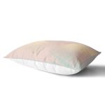 Pastel Zemin Üzerinde Gold Detaylı Yaprak Desenli Modern Dikdörtgen Yastık Kırlent Kılıfı Realhomes