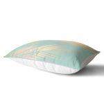 - Rh-Dik-7980-Gorsel2 - Realhomes Pastel Zemin Üzerinde Gold Detaylı Yaprak Desenli Modern Dikdörtgen Yastık Kırlent Kılıfı Realhomes