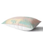 - Rh-Dik-7981-Gorsel2 - Realhomes Pastel Zemin Üzerinde Gold Detaylı Yaprak Desenli Modern Dikdörtgen Yastık Kırlent Kılıfı Realhomes