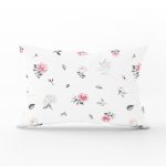 - Rh-Dik-8006-Gorsel1 - Realhomes Pastel Zemin Üzerşnde Siyah Beyaz Renkli Puantiye Desenli Dikdörtgen Yastık Kırlent Kılıfı Realhomes