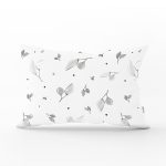 - Rh-Dik-8008-Gorsel1 - Realhomes Pastel Zeminli Beyaz Yaprak Desenli Dijital Baskılı Modern Dikdörtgen Yastık Kırlent Kılıfı Realhomes