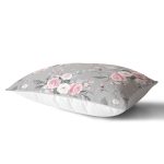 - Rh-Dik-8010-Gorsel2 - Realhomes Renkli Zemin Üzerinde Flamingo Desenli Yaprak Motifli Dikdörtgen Yastık Kırlent Kılıfı Realhomes